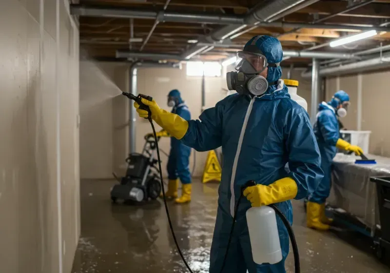 Basement Sanitization and Antimicrobial Treatment process in Gove, KS